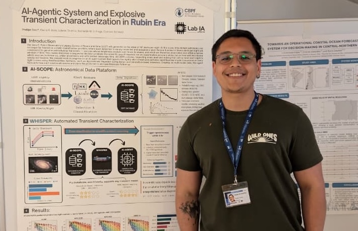 CBPF PhD Student and Lab-IA Member Receives Best Poster Award at the Advanced School in Applied Machine Learning, Held by ICTP