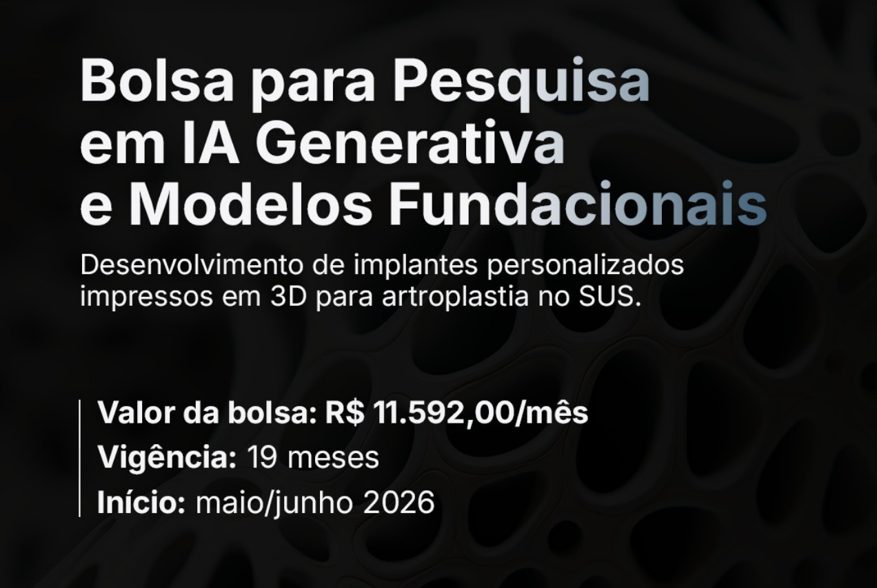 Bolsa para pesquisa em IA Generativa e Modelos Fundacionais